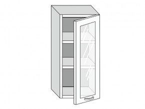 19.40.3 Шкаф настенный (h=913) на 400мм с 1-ой стекл. дверцей в Перми - perm.magazinmebel.ru | фото