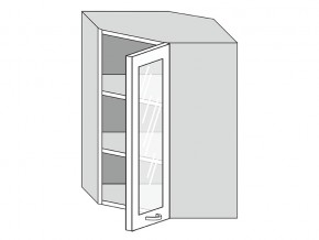 19.60.3у Шкаф настенный (h=913) угловой на 600мм со стекл. дверцей в Перми - perm.magazinmebel.ru | фото