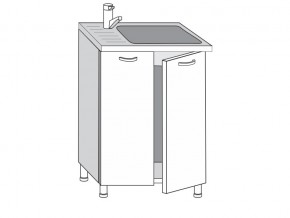 2.60.2мн Шкаф-стол на 600мм под накладную мойку с 2-мя дверцами в Перми - perm.magazinmebel.ru | фото