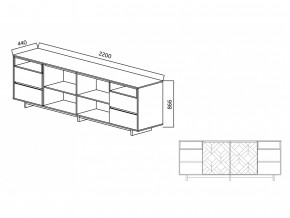 Комодино Moderno-2200 Ф2 в Перми - perm.magazinmebel.ru | фото - изображение 4