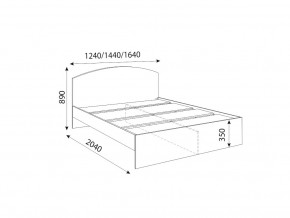 Кровать 1400R Осло модуль М09 с настилами Лайт Цемент светлый в Перми - perm.magazinmebel.ru | фото - изображение 2