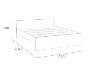 Кровать 1600 НМ 011.53 Симпл Белый Фасадный в Перми - perm.magazinmebel.ru | фото - изображение 4