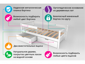 Кровать-тахта Svogen с ящиками и бортиком бежевый в Перми - perm.magazinmebel.ru | фото - изображение 4