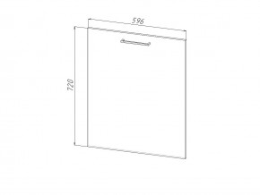 П 60 Комплект для посудомоечной машины 600 мм (цоколь + фасад) ЛДСП в Перми - perm.magazinmebel.ru | фото
