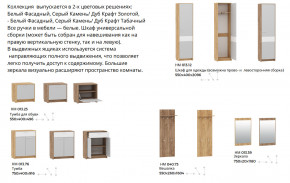 Прихожая Нортон Дуб Крафт Золотой/Серый Камень в Перми - perm.magazinmebel.ru | фото - изображение 3