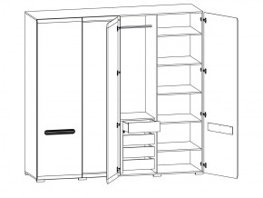 Шкаф 205-SZF2D2L/21/22 Ацтека белый в Перми - perm.magazinmebel.ru | фото - изображение 2