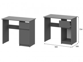 Стол письменный 900 Денвер Графит серый в Перми - perm.magazinmebel.ru | фото
